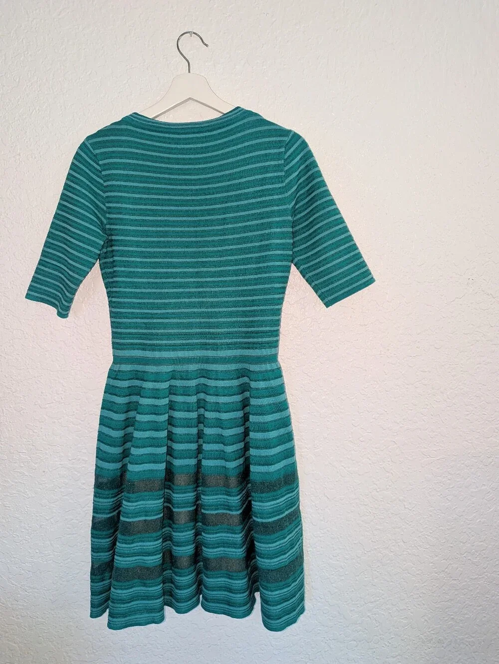 M by Missoni Teal Striped Knit Midi Dress - Picture 3 of 3